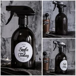 500ml Plastic Brown Spray Bottle Gentle Spray A Super-Fine Mist, Clear Empty Bottle For Hair/Misting Plants/Cleaning Liquid - Thumbnail 4