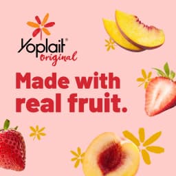 Yoplait Original Low Fat Yogurt Variety Pack, Made with Real Fruit, 8 Yogurt Cups, 48 oz - Thumbnail 2