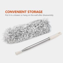 Microfiber Duster Cleaning Brush Dust Cleaner Bendable Handle Soft Extendable - Thumbnail 4