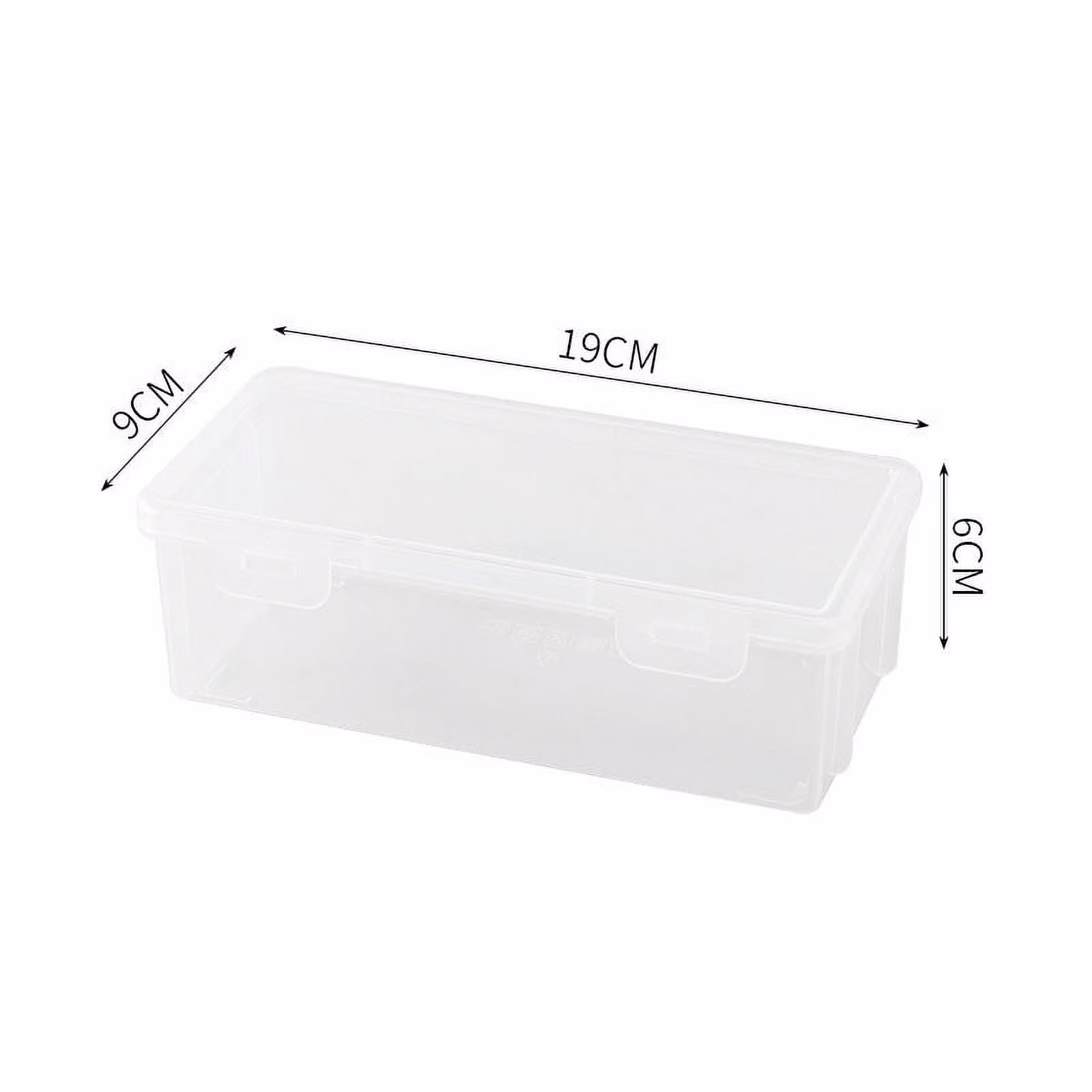 UALSRZL Extra Large Pencil Case, Clear Plastic Pencil Box with Snap Lid, Stackable Organizer for Pens, Markers, Crayons, Stickers & Arts Supplies - Thumbnail 3