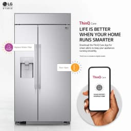 SRSXB2622S 26.5 cu.ft. Cabinet Depth 42" Built-in Side by Side Refrigeration, Linear compressor, Surrounding LED, Sliding baskets, Pull-out drawers - Thumbnail 2