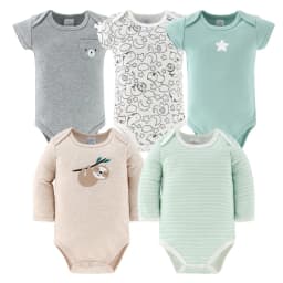 The Peanutshell Unisex Animals and Insects Cotton Layette Gift Set, Baby Clothes Essentials, 30-Piece - Thumbnail 4