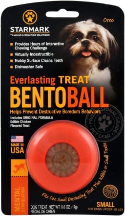 Starmark Everlasting Treat Bento Ball Tough Dog Chew Toy Small - Thumbnail 1