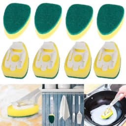 OLURRSIA 7Pcs Heavy Duty Dish Wand Sponge Refill Replacement Heads for Kitchen Sink Cleaning Dish Wash Sponge - Thumbnail 2