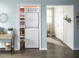 Whirlpool 3.5 Cu. Ft. Stacked Electric Laundry Center with 9 Wash Cycles and AutoDry System, White - Thumbnail 5