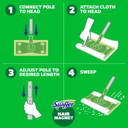 Swiffer Hair Magnet Heavy Duty Pet Refills, Odor Defense, 20 Count - Thumbnail 2