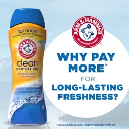 ARM & HAMMER Clean Scentsations In-Wash Scent Booster, Laundry Scent Booster Purifying Waters scent, 24 Oz - Thumbnail 8