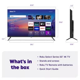 Restored Roku 50" Select Series 4K HDR Smart Roku TV with Roku TV Remote 50R4C4 - Thumbnail 5
