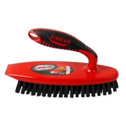 Libman Heavy Duty All Purpose Scrub Brush with Red Handle and Black Fibers - Thumbnail 1