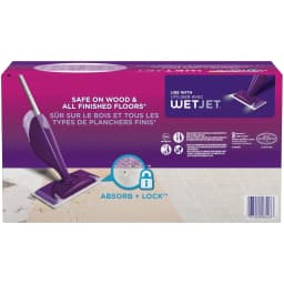Swiffer 08443 WetJet 11.3 in. x 5.4 in. System Cloth Refills - White (24-Piece/Box, 4 Boxes/Carton) - Thumbnail 5