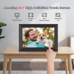 RICILAR Frameo 10.1 inch WiFi Digital Picture Frame, Electronic Picture Frame with IPS Touch Screen, 32GB Storage, Auto-Rotate, Wall Mountable, Ideal - Thumbnail 2