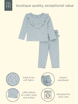 Modern Moments by Gerber Baby and Toddler Girl Ruffle Top and Legging Set, 2-Piece, Sizes 0/3 Months - 5T - Thumbnail 9