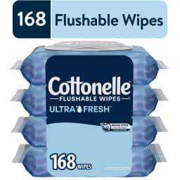 Cottonelle Ultra Fresh Flushable Wet Wipes, 4 Flip-Top Packs - Thumbnail 1