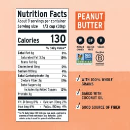 Purely Elizabeth Cookie Granola, Peanut Butter, Gluten-Free, 9 oz Bag - Thumbnail 7