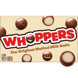 Whoppers Malted Milk Balls Candy, Movie Theater Box Candy, 5 oz - Thumbnail 1