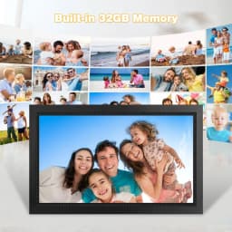 GCZ 15.6 inch Large WIFI Digital Photo Frame with 1080P IPS Full HD Touchscreen Share Photos and Videos Instantly via FRAMEO App, SD Card USB Support - Thumbnail 4