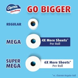 Charmin Ultra Strong Toilet Paper, 24 Mega XL - Thumbnail 7