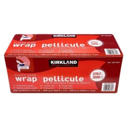 Kirkland Signature Plastic Food Wrap, 12 in x 3,000 ft - Thumbnail 1