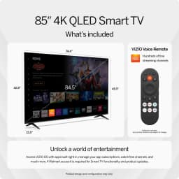 VIZIO 85" Class Quantum 4K QLED HDR Smart TV (NEW) VQD85R-10 - Thumbnail 3