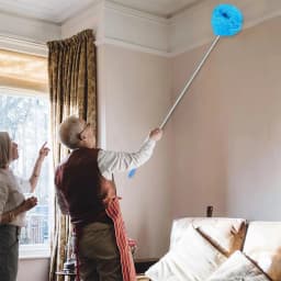 Microfiber Duster Soft Feather Dusting Brush Household Extendable Cleaning Tool - Thumbnail 2