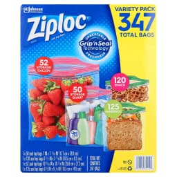 Ziploc Variety Pack Storage Bags, Various Sizes, 347 Ct - Thumbnail 6