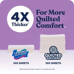 Quilted Northern Ultra Plush 3-Ply Toilet Paper, 12 Mega Rolls, 255 Sheets per Roll - Thumbnail 4