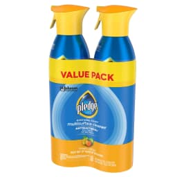 Pledge Antibacterial Multi Surface Cleaner Spray, Fresh Citrus - Household Antibacterial Spray (2 Pack Aerosol), 9.7 oz - Thumbnail 6