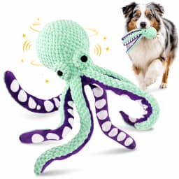 COUTEER Large Squeaky Dog Toys Plush Dog Chew Toys with Soft Fabric for Small, Medium, and Large Dogs Daily Companionship Training Reward Gift - Thumbnail 1