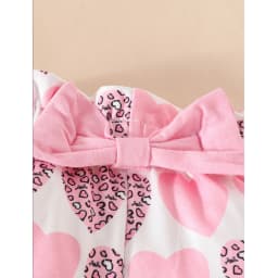 Emy Dola 0-18M Baby Girl Clothes Infant Summer Outfits Newborn Ruffle Short Sleeve Romper and Floral Shorts with Headband - Thumbnail 5