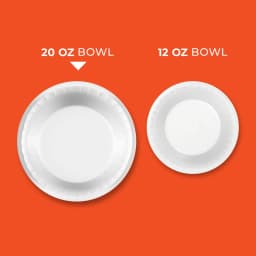 Hefty Everyday Soak Proof Large Disposable Foam Bowls, 20 oz., 25 Count - Thumbnail 6