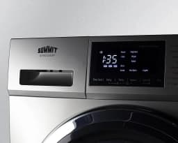 24" Wide 115V Washer/Dryer Combo, Stainless Steel Look - Thumbnail 4