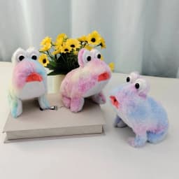 BAELLERT Electric Plush Frog Toy with Sound Movable Tongue Interactive Walking Animal Plushie Musical Stuffed Doll Kids Boys Girls Birthday Gift - Thumbnail 6