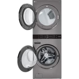 LG WKE100HVA 4.5/7.4 Cu. Ft. Smart Front Load WashTower - Graphite Steel - Thumbnail 2