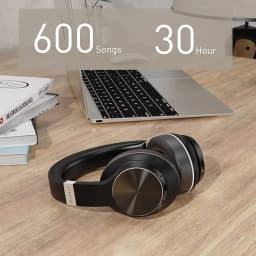 Bobtot Bluetooth Headphones Over Ear Wireless Active Noise Cancelling Headphone 30H Playtime Hi-Fi Stereo Bass 5 EQ Modes Foldable Headsets - Thumbnail 7