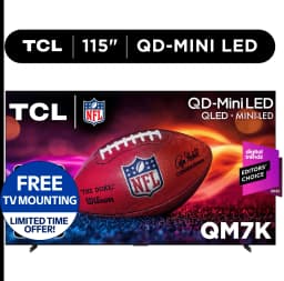 TCL 115" Q Series 4K UHD HDR QD-Mini LED Smart TV with Google TV – 115QM7K - Thumbnail 1
