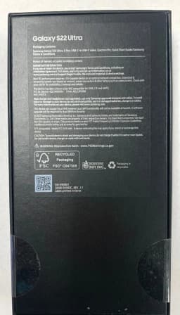 Samsung Galaxy S22 ULTRA 5G, 128GB BURGUNDY - Unlocked - Thumbnail 5