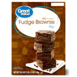 Great Value Fudge Brownie Mix, 18.3 oz Box - Thumbnail 1
