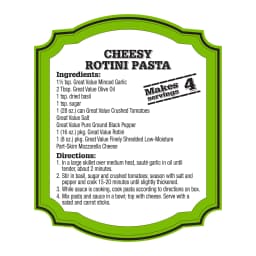 Great Value Low-Moisture Part-Skim Mozzarella Finely Shredded Cheese, 8 oz Bag - Thumbnail 6