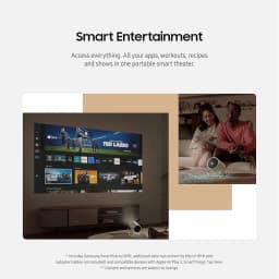 Samsung The Freestyle Projector 2nd Gen with Gaming Hub SP-LFF3CLAXXZA Bundle with Socket Adapter - Thumbnail 11