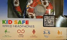 RHEA- Altec Lansing Kid Safe Wired Headphones - Boys, Ages 3-5 Blue - Thumbnail 4