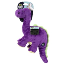 goDog Dinos Bruto Plush Toy for Dogs with Chew Guard Technology for Stronger & Longer Play, Soft & Durable with Built-In Squeaker, Purple, Medium - Thumbnail 10