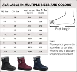 Northblanc Womens Snow Boots Winter Shoes with Comfortable Faux Fur Lined Warm Booties Waterproof Non Slip Outdoor Shoes - Thumbnail 5
