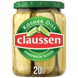 Claussen Kosher Dill Pickle Sandwich Slices, 20 fl. oz. Jar - Thumbnail 1