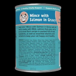 (6 pack) Salty Cat Minced Salmon Flavor in Gravy Wet Cat Food, 13 oz Can - Thumbnail 4