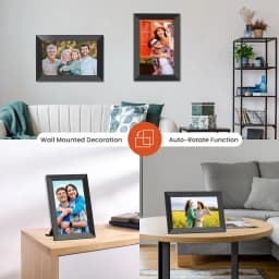 NUSICAN Digital Photo Frames 10.1" , WiFi Digital Frame with 32GB Memory, Touch Screen Electric Picture Video Frame Share Instant Photo - Thumbnail 7