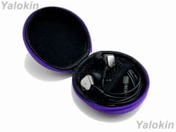 RHEA- Purple Protective Eva Leather Hard Travel Carrying Case For Earphones Bluetooths - Thumbnail 6