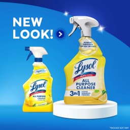 (6 pack) Lysol® All Purpose Cleaner Sanitizing and Disinfecting Spray Lemon Breeze Scent, 32 oz, Bottle - Thumbnail 9