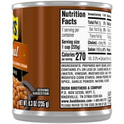Bush's Original Baked Beans, Canned Beans, 8.3 oz Can - Thumbnail 13