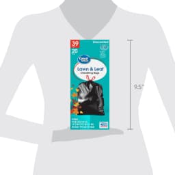 (6 pack) Great Value 39 gal Drawstring Lawn & Leaf Trash Bags, 20 Bags - Thumbnail 8