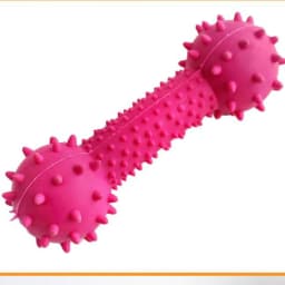 OAVQHLG3B Pets Puppy and Dog Toothbrush Dental Chew Toy Bone, Teeth Cleaning, Teething, Soft Flexible Durable Rubber Dog Toys, Small Treat Holder - Thumbnail 4